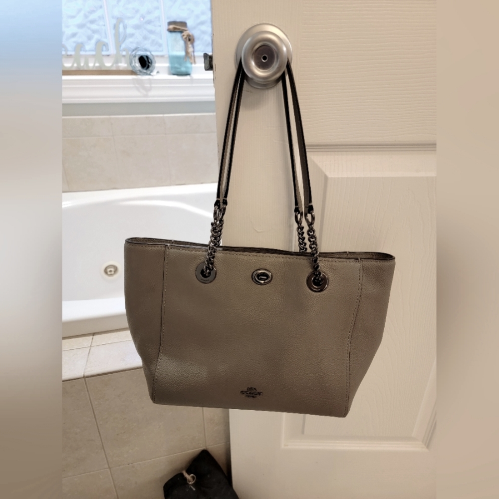 Authentic Coach pebble leather bag